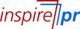 Logo mit dem Text "inspirepr", in Rot und Blau gestaltet.