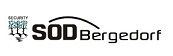 Logo von "Security on Demand Bergedorf" mit stilisiertem Baum und schwarzem Schriftzug.
