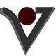 Logo mit stilisiertem V in Schwarz und einem roten Kreis darüber.