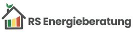 Logo von RS Energieberatung mit einem Haus und energiefarbigen Balken.