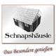 Illustration eines Hauses mit dem Text "Schnapshäusle. Das Besondere genießen".