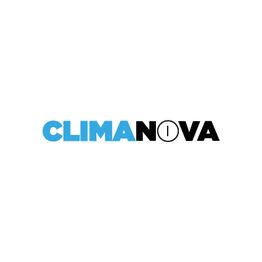 Logo de CLIMANOVA con "CLIMA" en azul y "NOVA" en negro, letra O con un círculo.
