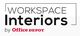 Workspace Interiors by Office Depot logo in bold and red-black text.