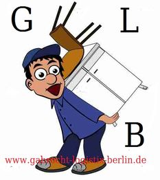 Cartoon einer Person, die Möbel trägt, mit den Buchstaben G, L, B um sie herum.