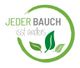 Logo mit Text "Jeder Bauch isst anders", umgeben von grünem Kreis und Blättern.