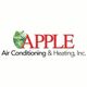 Logo of Apple Air Conditioning & Heating, Inc. with an apple graphic and company name in bold.