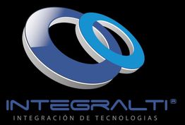 Logotipo de Integración de Tecnologías, con dos aros en azul y texto "INTEGRALTI".