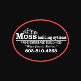 Logo of Moss Building Systems with contact number 803-810-4253, slogan "When Quality Matters."