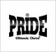 Schwarzes "PRIDE Ultimate Choice" Logo auf weißem Hintergrund.