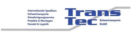 Logo der Firma Trans Tec für Schwertransporte mit Dienstleistungen wie Spedition & Logistik.