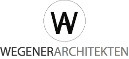 Logo mit der Aufschrift "WEGENER ARCHITEKTEN" und einem "W" in einem Kreis.