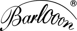 Schwungvolle Schrift "Barloon" mit einem Bogen darüber; eingetragene Marke.