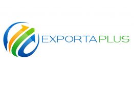 Logo de "Exporta Plus" con flechas de colores formando un círculo.