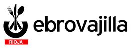 Logo de Ebrovajilla con cubiertos en círculo y texto "RIOJA" en rojo.