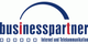 Logo mit Schriftzug "businesspartner" und Text darunter "Internet und Telecommunication".
