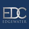 Logo with the text "EDC EDGEWATER" on a blue background.