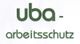 Logo mit grünem Text "uba-arbeitsschutz" auf weißem Hintergrund.