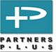 Logo showing a blue square with a white plus and "P", and "PARTNERS PLUS" written below.