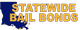 "Statewide Bail Bonds logo with state map design in blue and gold colors."