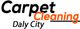 "Logo: Carpet Cleaning Daly City in bold black and orange text."