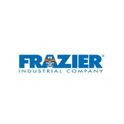 Logo of Frazier Industrial Company with text and a small graphic of a construction worker.