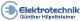 Logo von Elektrotechnik Günther Hilpoltsteiner mit blauem Steckersymbol.