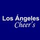 Texto en fondo azul: "Los Ángeles Cheer's".