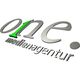 3D-Logo der "one." Medienagentur mit grünem Akzent.