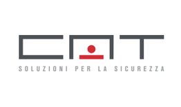 Logo di CAT con scritta "Soluzioni per la sicurezza" su sfondo bianco.