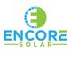 Logo van Encore Solar met groene en blauwe elementen en een gestileerde letter E.