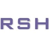 Text "RSH" in lila Schrift auf weißem Hintergrund.