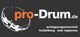 Logo von pro-Drum.de mit Schlagzeuggrafik, bietet Schlagzeugunterricht in Heidelberg und Bad Rappenau an.