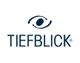 Logo mit stilisiertem Auge und dem Text "TIEFBLICK" darunter.