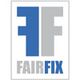Logo mit den Buchstaben "FF", darunter der Text "FAIRFIX" in Grau und Blau.