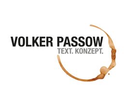 Volker Passow Text. Konzept. Logo