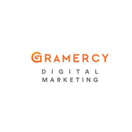 Gramercy Digital Marketing logo with orange text on a white background.