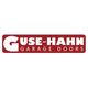 Logo: "Guse-Hahn Garage Doors" in bold red and white lettering.