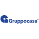 Logo di Gruppocasa con testo blu accanto a un'immagine stilizzata di una casa e una "G".