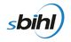 Logo mit dem Wort "sbihl", schwarzer Text und blauem Bogen, modern und stilisiert.