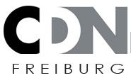 CDN Freiburg Logo in Schwarz und Grau.