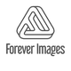 Zwart-wit logo met geometrisch ontwerp en tekst "Forever Images" eronder.