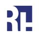 Stylized white "RH" on a blue square background.