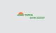 Logo con sole arancione e testo verde "Tenda Luck" su sfondo grigio chiaro.