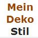 Text: "Mein Deko Stil" in orange und schwarz.