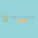 The text "Locksmith Irvine" with a key and house logo on a teal background.