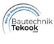Logo der Bautechnik Tekook GmbH, Büro für Bauschadenerkennung, mit Halbkreismotiv.