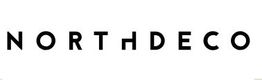 Logo de Northdeco con letras negras sobre fondo blanco.