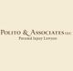 Logo for Polito & Associates LLC, Personal Injury Lawyers, on a beige background.