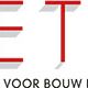 Logo van "BETO" met slogan "Uw partner voor bouw en industrie" tussen twee blauwe vlakken.