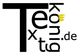 Logo mit dem Wort "Textkönig", darin integrierte gelbe Kronenzacken.